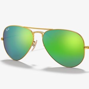 Ray-Ban Aviator Green Flash Lenses